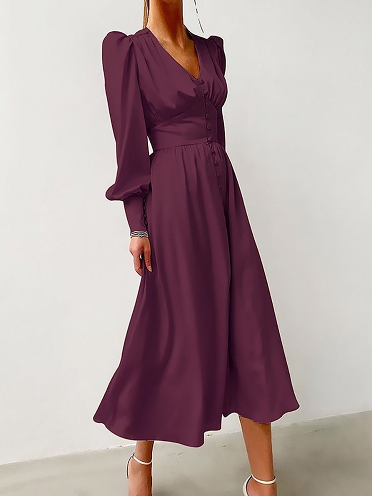 Vestido Midi de Festa - Vennanci