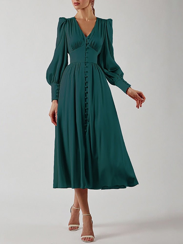 Vestido Midi de Festa - Vennanci
