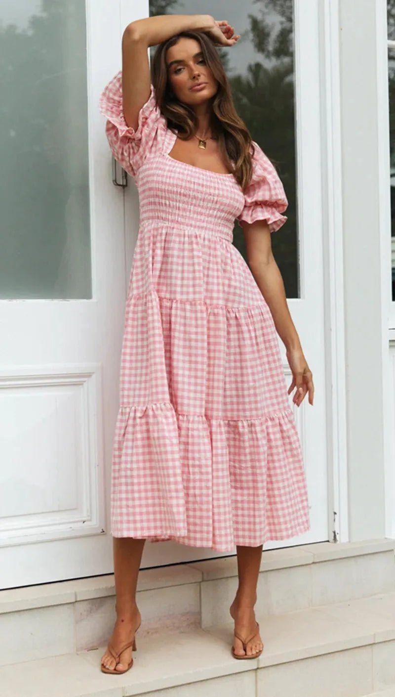Vestido Xadrez Aurélia - Vennanci