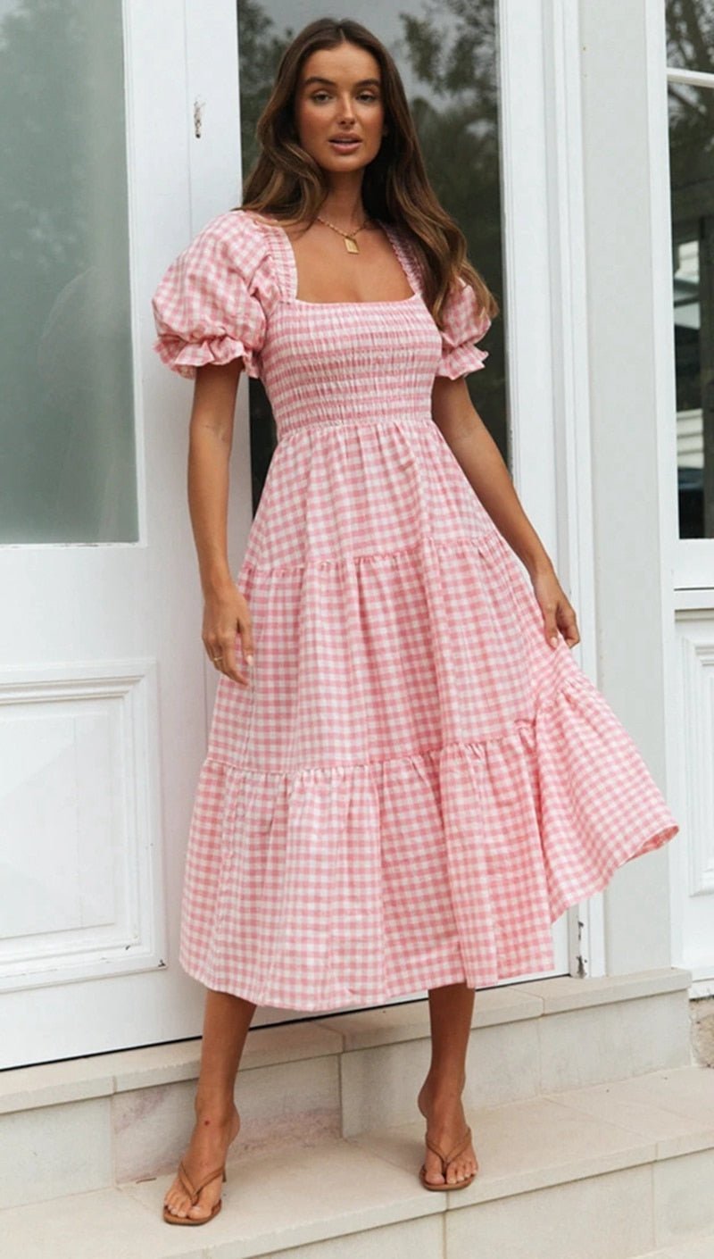 Vestido Xadrez Aurélia - Vennanci