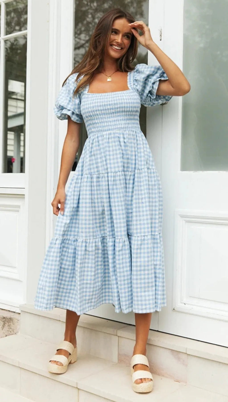 Vestido Xadrez Aurélia - Vennanci