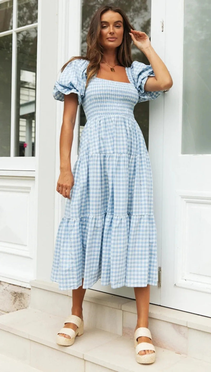 Vestido Xadrez Aurélia - Vennanci